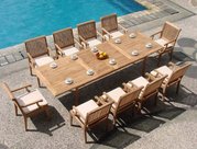 outdoor teak patio dining tables and chairs